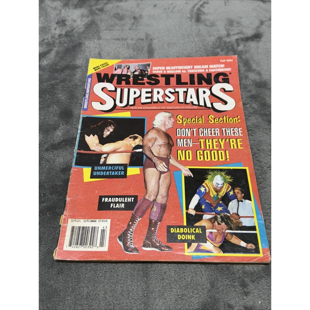 WRESTLING SUPERSTARS FALL 1994 - RIC FLAIR / CACTUS JACK / DOINK THE CLOWN
